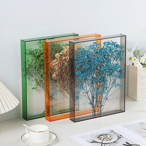 عرض زخرفي مغناطيسي شفاف ملون DIY لعرض زهرة جافة Aquascape - Product Image 1