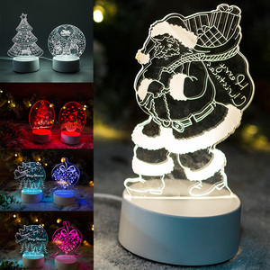 ขายส่งเด็กผู้ใหญ่ห้องเล่นเกมสร้างสรรค์ Usb รูปแบบที่กำหนดเองภาพลวงตาการ์ตูนคืนแสงอะนิเมะอะคริลิ3D <span class=keywords><strong>โคม</strong></span><span class=keywords><strong>ไฟ</strong></span> - Product Image 6