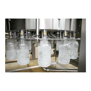 1 5 10 19 20 litro garrafa de água de galão de plástico rotativo automático máquina de enchimento líquido
