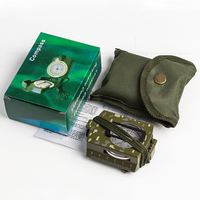 Boussole de style américain de haute précision, boussole verte militaire multifonctionnelle, boussole extérieure