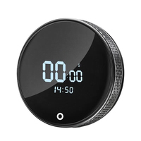 Minuteur USB LED avec Compteur, Alarme et Rappel, Minuteur Visuel Électronique Manuel Intelligent à Compte à Rebours, Minuteur Magnétique Rechargeable avec Aimants Puissants