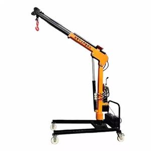 नए 200-500 किलोग्राम स्टील ट्रक ने इलेक्ट्रिक जेब क्रेन रिमोट कंट्रोल 220 वी मिनी मोबाइल क्रेन तार रस्सी रेस्तरां होटल निर्माण - Product Image 1