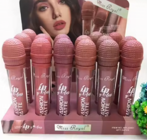 Brillo <span class=keywords><strong>Labial</strong></span> Nude de Alta Calidad al por Mayor, Juego de Maquillaje de <span class=keywords><strong>Labial</strong></span> Líquido Mate Miss Royal, Brillo <span class=keywords><strong>Labial</strong></span> de Larga Duración, Juego de Labiales Nude - Product Image 4