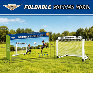 <span class=keywords><strong>But</strong></span> <span class=keywords><strong>de</strong></span> <span class=keywords><strong>football</strong></span> pliable portable MILI sans installation, ensemble complet d'entraînement <span class=keywords><strong>de</strong></span> <span class=keywords><strong>football</strong></span> pour enfants en extérieur avec ballon et pompe (Polyester) - Product Image 1