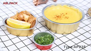 ABLPACK <span class=keywords><strong>Four</strong></span> à <span class=keywords><strong>micro</strong></span>-<span class=keywords><strong>ondes</strong></span> de qualité alimentaire chauffant sûr Plateau alimentaire jetable en <span class=keywords><strong>aluminium</strong></span> avec couvercle étanche - Product Image 5