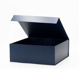 Large square Navy Blue Color Shoes Packaging Rigid <b>Gift</b> <b>Boxes</b> Wholesale - Product Image 5