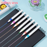 Stylo marqueur acrylique permanent personnalisé, non effaçable, imperméable, écriture fluide, marqueurs colorés, vente chaude