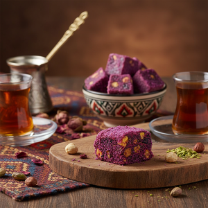 Delicias Turcas con Terciopelo y Avellanas - Lokum Premium, Suave y Cremoso, Dulce Gourmet, Empaque a Granel - Product Image 3