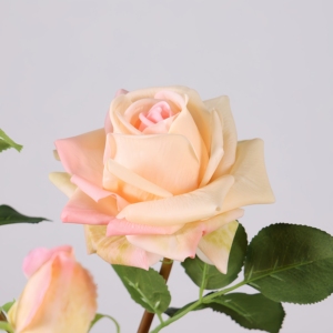 High Quality Real Touch Artificial Rose 2 Heads Red Latex Artificial Roses Flower Decorations For Home Wedding Party - Product Image 5