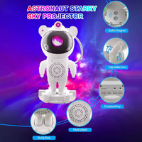 Décoration de chambre d'enfant avec haut-parleur Bluetooth, projecteur d'étoiles astronaute, lampe d'ambiance laser galaxie et nébuleuse, en matériau ABS, cadeau