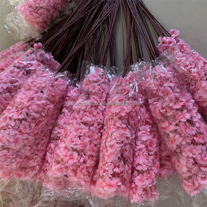 E-894 Vente en gros de fleurs artificielles en soie Sakura rose, <span class=keywords><strong>cerisier</strong></span> japonais à longues tiges, pour Pâques, Noël, rentrée scolaire - Product Image 4