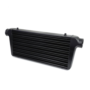 Radiateur <span class=keywords><strong>Intercooler</strong></span> de Voiture 600x300x76mm en Aluminium à Barres et Plaques, Entrée d'Air Froid, Sortie 76mm, Entrée Turbo 3 Pouces, Universel - Product Image 5