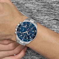 Turck Jam Tangan Pria Sport Bisnis Mewah Kuarsa Asli Kualitas Tinggi Baru Jam Tangan Chronograph Modis Baja Tahan Karat 22Mm 100M