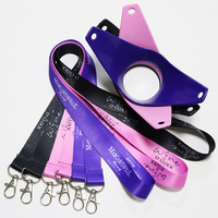 Kofei logo personnalisé transfert de chaleur impression par sublimation porte-gobelet cou lanière porte-verre à vin avec ruban