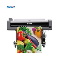 Impresora de Formato Ancho de 1000 mm, Impresora de Inyección de Tinta Eco Solvente UV, Máquina de Impresión Digital 3D para Cajas de Luz, Tela de Lino, Mapas, Pósteres de Pared