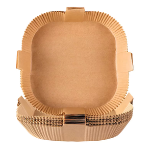 สแควร์รอบไม่ติด 100 ชิ้น 8 นิ้วทิ้ง parchment เบเกอรี่กรองซิลิโคน air fryer กระดาษทิ้งสําหรับ air fryer - Product Image 1