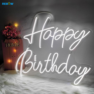 Rebow Thả Vận Chuyển Bán Buôn Không Thấm Nước RGB Acrylic LED Linh Hoạt Tùy Chỉnh Neon Đăng <span class=keywords><strong>Letters</strong></span> - Product Image 1