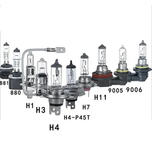 로드썬 공장 H7 H11 12V 55W 할로겐 자동차 헤드라이트 램프 슈퍼 밝은 긴 수명 H1 H3 9005 9006 880 881 H4 할로겐 전구