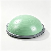Ballon d'exercice en PVC épaissi anti-éclatement BSW avec demi-plateforme d'équilibre et surface de massage pour l'entraînement complet du corps au yoga