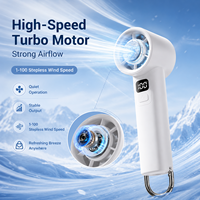 Ventilateur portable rechargeable à 100 vitesses progressives, refroidissement instantané pour la chaleur estivale