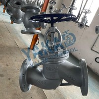 Vanne à boisseau sphérique en acier inoxydable, vanne à boisseau sphérique montée sur trunnion, FF (face plate), ASTM A351 CF8M PN16
