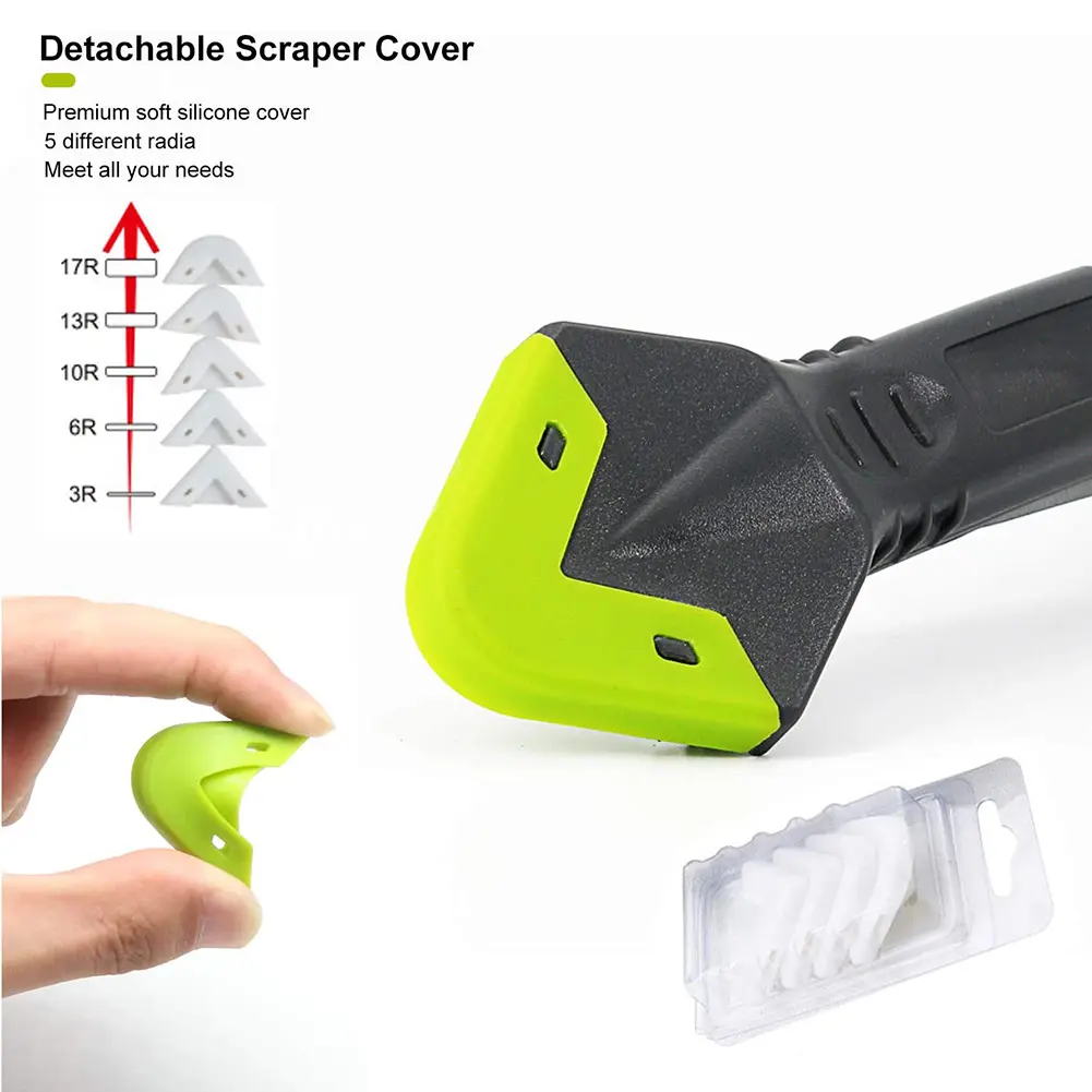 Green color Silicone caulking Tools Set Kit  5 in 1 Corner Caulk Removal Tool Kit