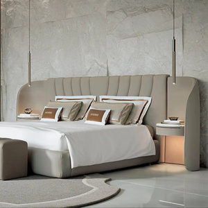 High End Luxury Bedroom Italian Furniture Supplier Luxury Bedroom Set King Size <b>Bed</b> Frame Luxury LGHI-<b>Bed</b>-501-Adele Furniture Su - Product Image 1