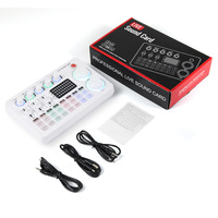 Carte son live professionnelle M1 avec Bluetooth, mixeur audio et changeur de voix pour le streaming, le podcasting et les jeux sur téléphone/PC