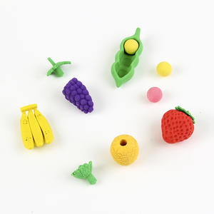 Gommes à effacer en forme de fruits et légumes fantaisie, mignonnes, kawaii, en vrac, mini puzzle kawaii pour enfants, gommes à effacer en caoutchouc pour fournitures scolaires - Product Image 5