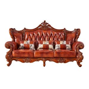 यूरोपीय क्लासिक अनुभागीय नई मॉडल लकड़ी सोफा सेट फर्नीचर कमरे में रहने वाले के लिए - Product Image 1