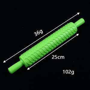 <span class=keywords><strong>Rouleau</strong></span> à pâtisserie à motifs pour gâteaux en fondant, moule d'impression pour pâte à <span class=keywords><strong>sucre</strong></span>, tige cannelée multi-motifs, 15 styles disponibles - Product Image 3