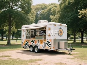 Chariot de restauration, café, traiteur, concession, remorque de restauration rapide, entièrement équipé, pizza, camion de cuisine de rue - Product Image 3