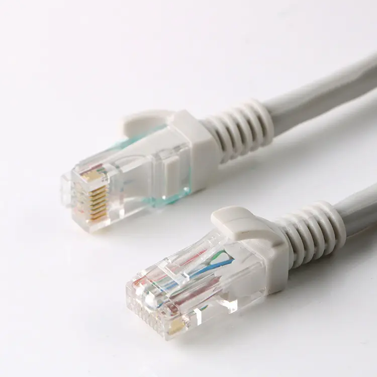 Conector cabo de internet rj45 cat 6 utp, cabo de remendo de rede cat6, longo, plana, lan, 20m/200m/305m