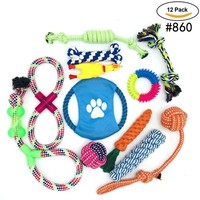 Nibao Mainan Tali Anjing Terlaris Desain Hewan dari Katun Tali Anjing yang Tahan Lama untuk Mengunyah Set Mainan Hewan Peliharaan