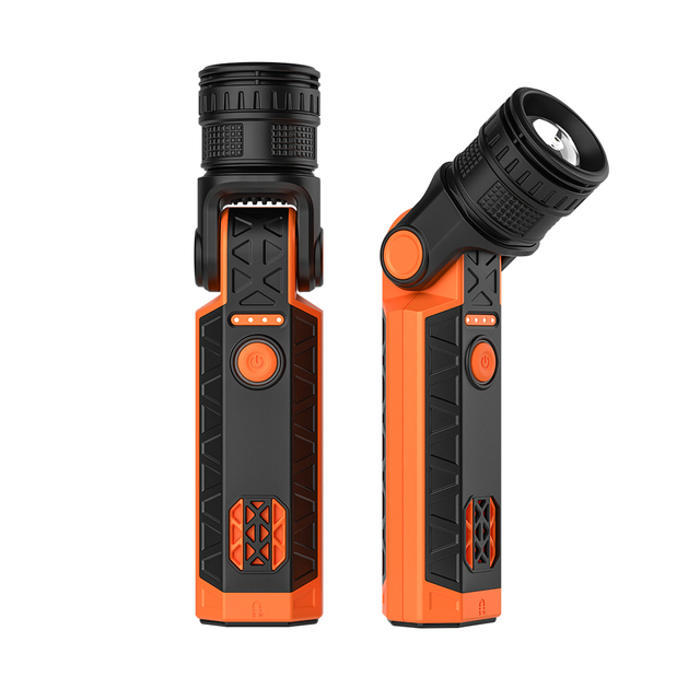 OEM/ODM High Brightness Rechargeable Tactical LED Flashlight Emergency Work Light with Magnetic Base