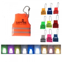 Porte-clés réfléchissant en PVC avec logo personnalisé, triangle de sécurité, réflecteur d'avertissement