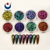 Résine époxy Shengzhu populaire, artisanat, couleur caméléon, paillettes changeantes de couleur, paillettes de mica, poudre de pigment