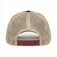 Casquette Trucker Personnalisée 5 Panneaux avec Dos en Maille, Patch Cheval Tissé, Snapback Ajustable Unisexe, Gorras pour Activités de Plein Air, Personnalisation OEM ODM