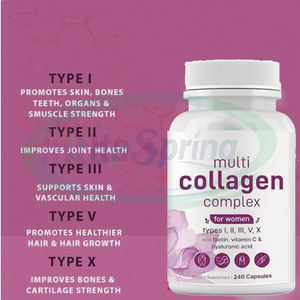 Özel etiket karmaşık çok kollajen peptitler kapsül cilt aydınlatma takviyeleri çok kollajen kapsüller - Product Image 3