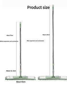 Fregona plana <span class=keywords><strong>de</strong></span> microfibra para el hogar, artículo mágico extensible 120 <span class=keywords><strong>de</strong></span> 360 cm para el cuidado del suelo, <span class=keywords><strong>limpieza</strong></span> del hogar - Product Image 5