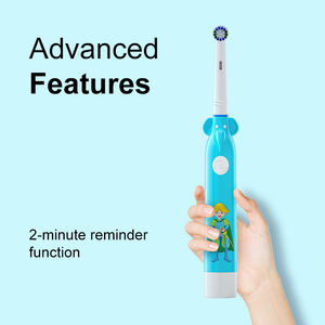 Sikat gigi anak kartun Oem, sikat gigi anak pemutih portabel bertenaga baterai dapat diganti kepala perawatan mulut <span class=keywords><strong>B</strong></span> - Product Image 5