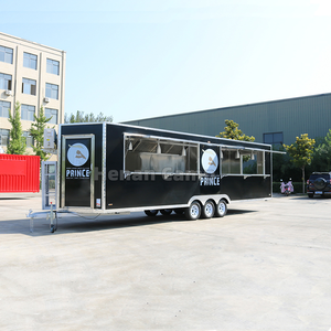 Remorque de camion de nourriture de 9m avec le bar extérieur mobile de camion de boisson de cuisine complète imbisswagen <span class=keywords><strong>foodtruck</strong></span> - Product Image 3