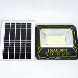 Faretto Solare Nero 300W Luce Bianca da Esterno con Telecomando - Product Image 2