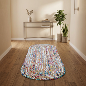 Handmade Jute Modern Abstract Pattern Kilim Rug Medium Pile <b>Washable</b> Reversible Eco-Friendly Home Decor Bedroom Hall Hotel Use - Product Image 1