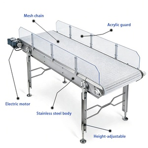 Chaîne de convoyeur à plateaux plats en acier inoxydable pour bouteilles de boissons et convoyeur à chaîne à plateaux plats - Product Image 4