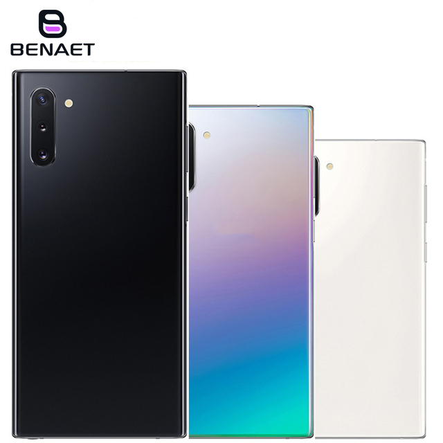 Original Housing Note10+ Rear Door Glass Shell with Camera Lens Note 10 Plus Battery Back Cover for Samsung Galaxy N975/N975F