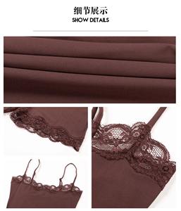 Nuovi Body Trendy da Donna, Tinta Unita con Inserti in <span class=keywords><strong>Pizzo</strong></span> Traforato, Aderenti, <span class=keywords><strong>Tutine</strong></span> Estive Monoblocco per Signore - Product Image 4