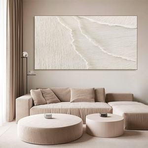 Pintura al Óleo Abstracta Pintada a Mano por un Artista, Arte de Pared en Lienzo para Sala de Estar Moderna, Decoración Minimalista para Hotel - Product Image 1
