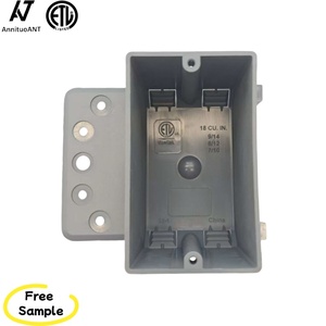 Chứng nhận 1-gang <span class=keywords><strong>PVC</strong></span> mới làm việc hộp nhựa W khung Màu xám phi kim loại điện hộp khung cho 3/8 "đến 5/8" wallboard 18cu. in - Product Image 1