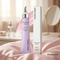 Huile à Lèvres Hydratante Végane 20ML Marque Privée OEM SPF 30 Repulpeur de Lèvres à l'Acide Hyaluronique Tube Souple Maquillage Épicé